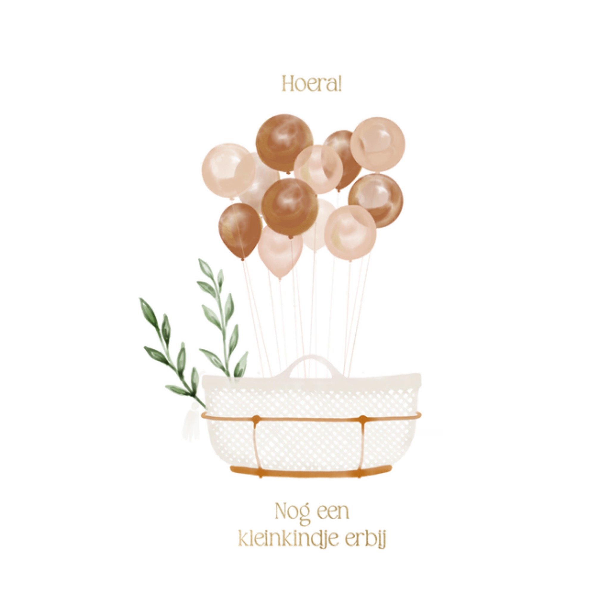 Greetz Geboortekaart Nog een kleinkindje erbij Vierkant