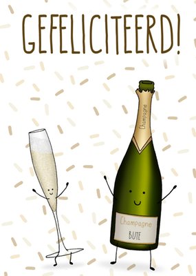 All the best cards | Felicitatiekaart | champagne