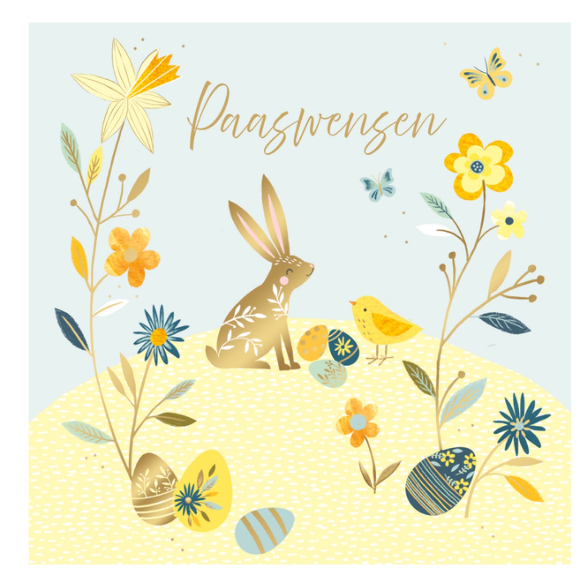 UK Greetings Paaskaart Paaswensen Vierkante Kaart Greetz