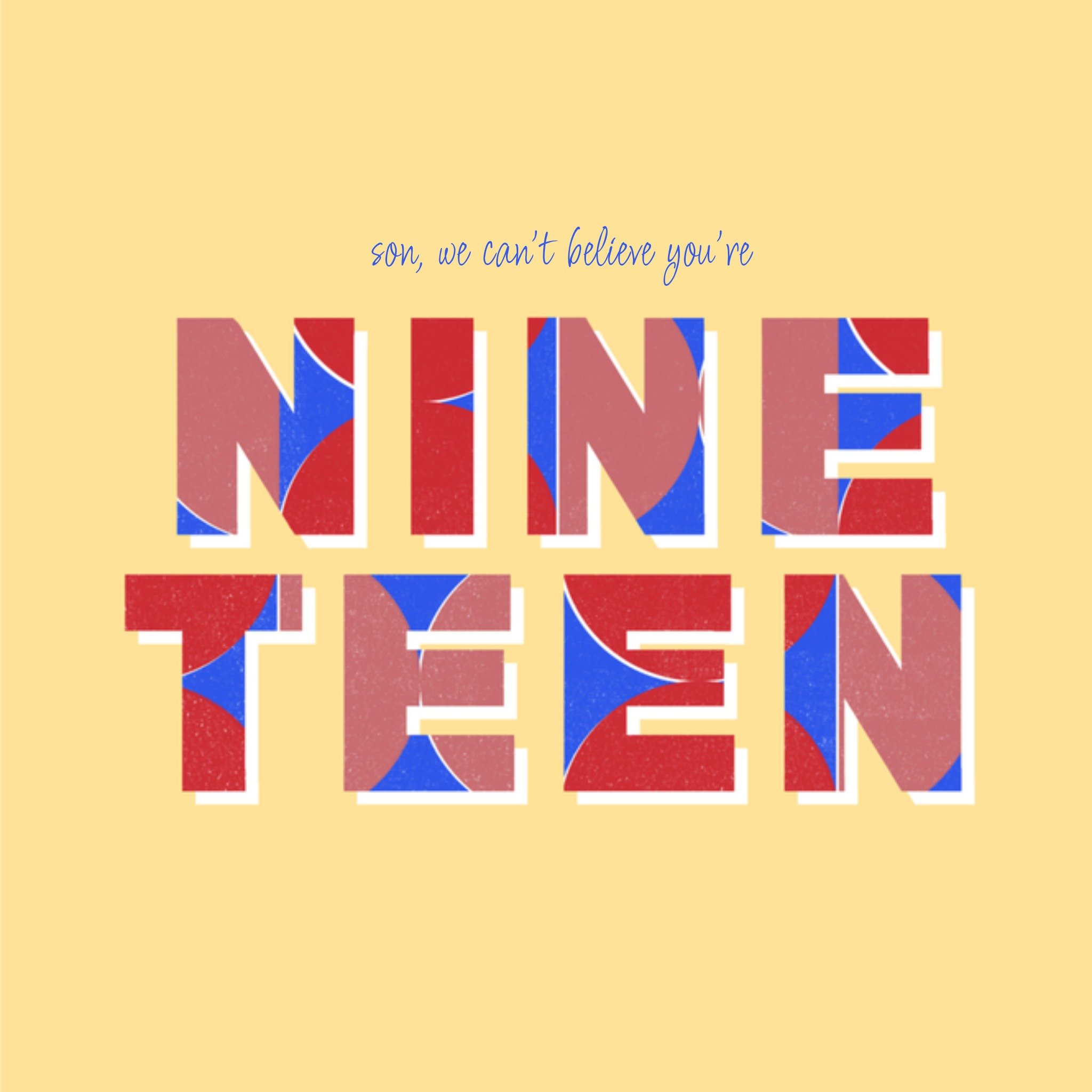 Greetz Verjaardagskaart Nineteen Vierkant