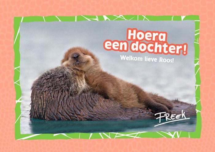 Freek Vonk | Geboortekaart | Zeeotter