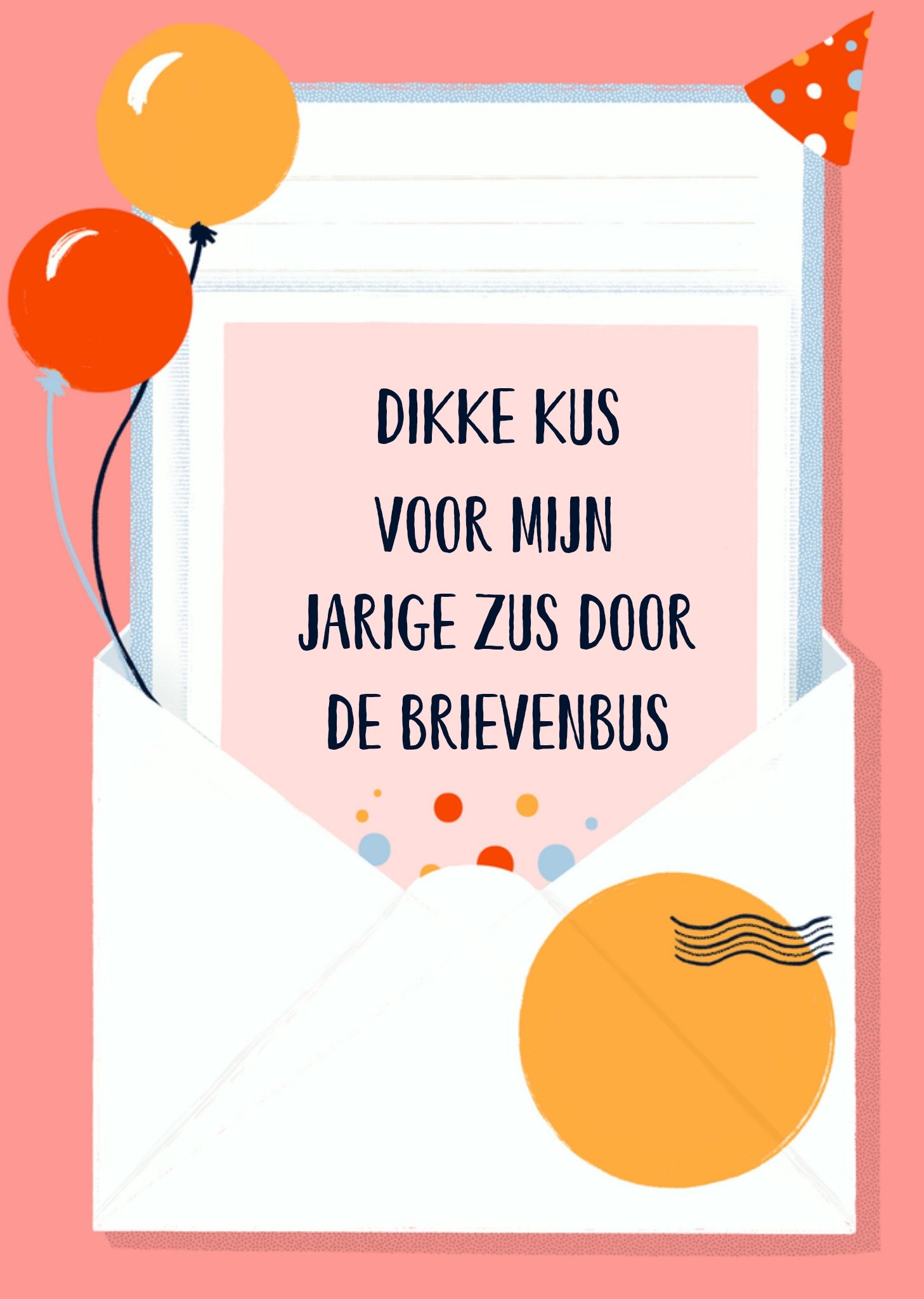 Greetz Verjaardagskaart Dikke kus Standard Card