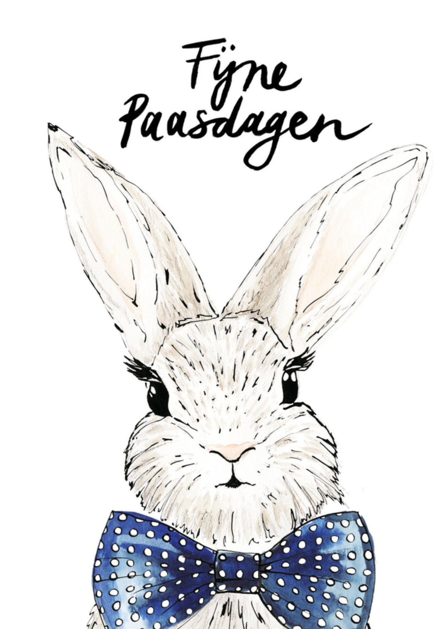 Paaskaart Fijne paasdagen Kaart Marie Bodié