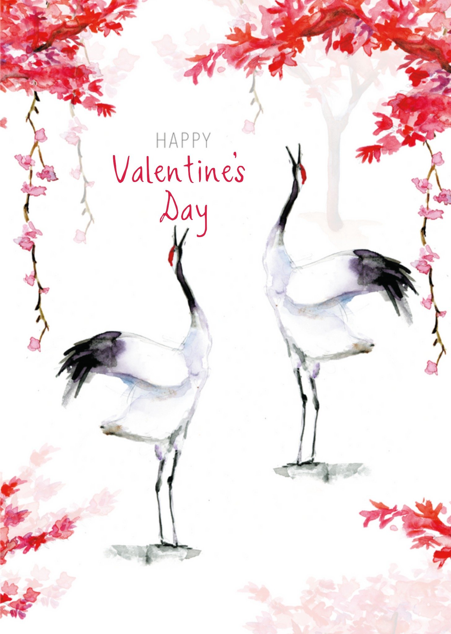 Michelle Dujardin - Valentijnskaart - Kraanvogels