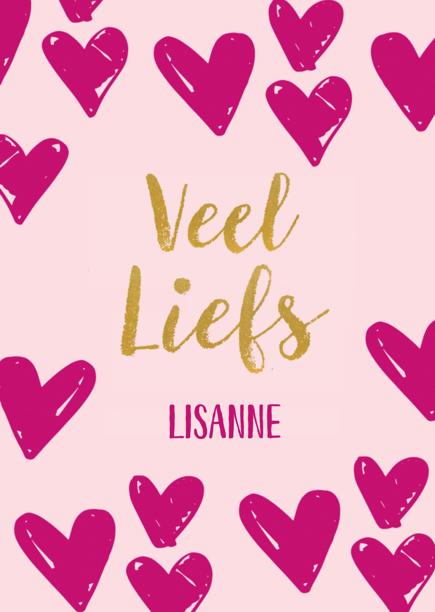 Zomaar Vrouw Hartjes Kaart TMS