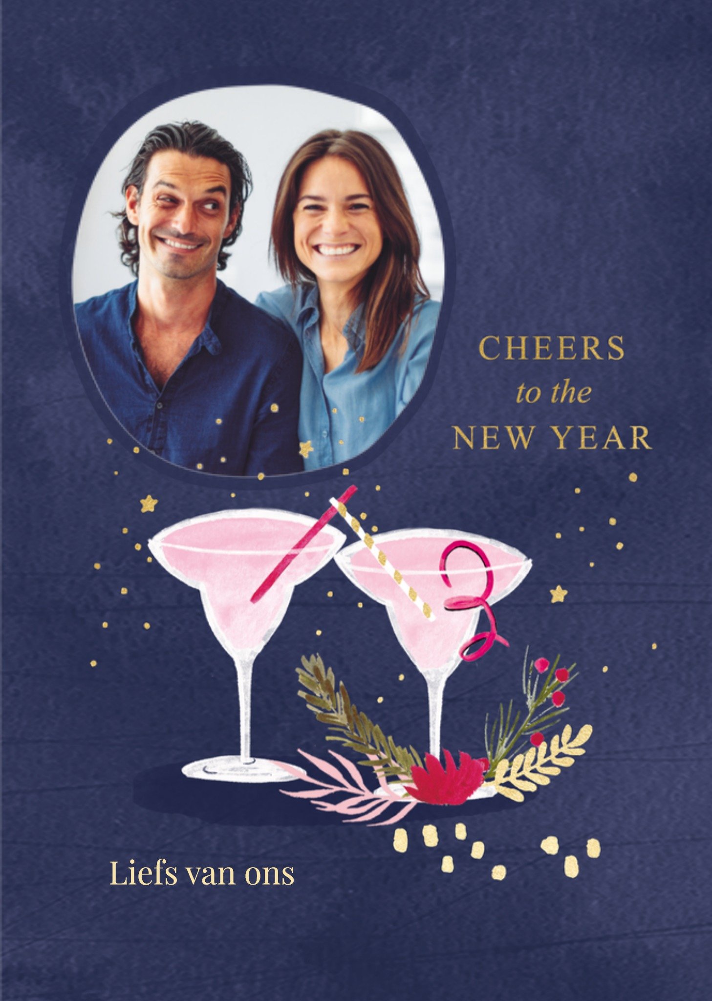 Nieuwjaarskaart Liefs van ons Kaart Hotchpotch