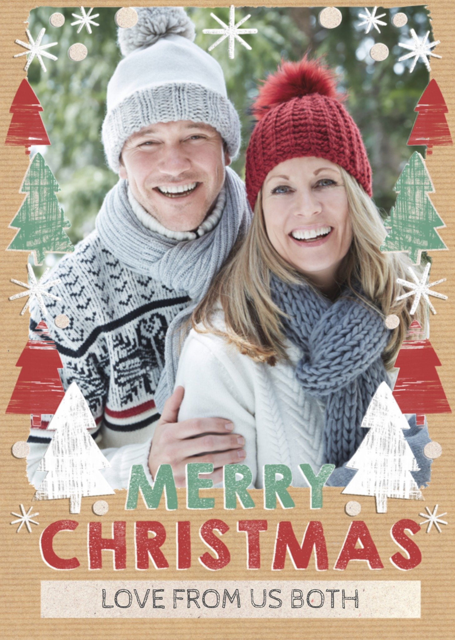Greetz Kerst Foto Kerstboom Standard Card