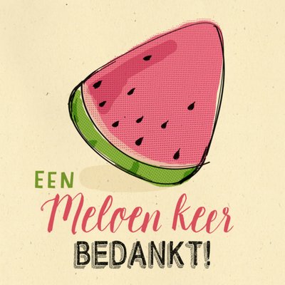 Bedankkaartjes | Meloen | Groen | Grappig