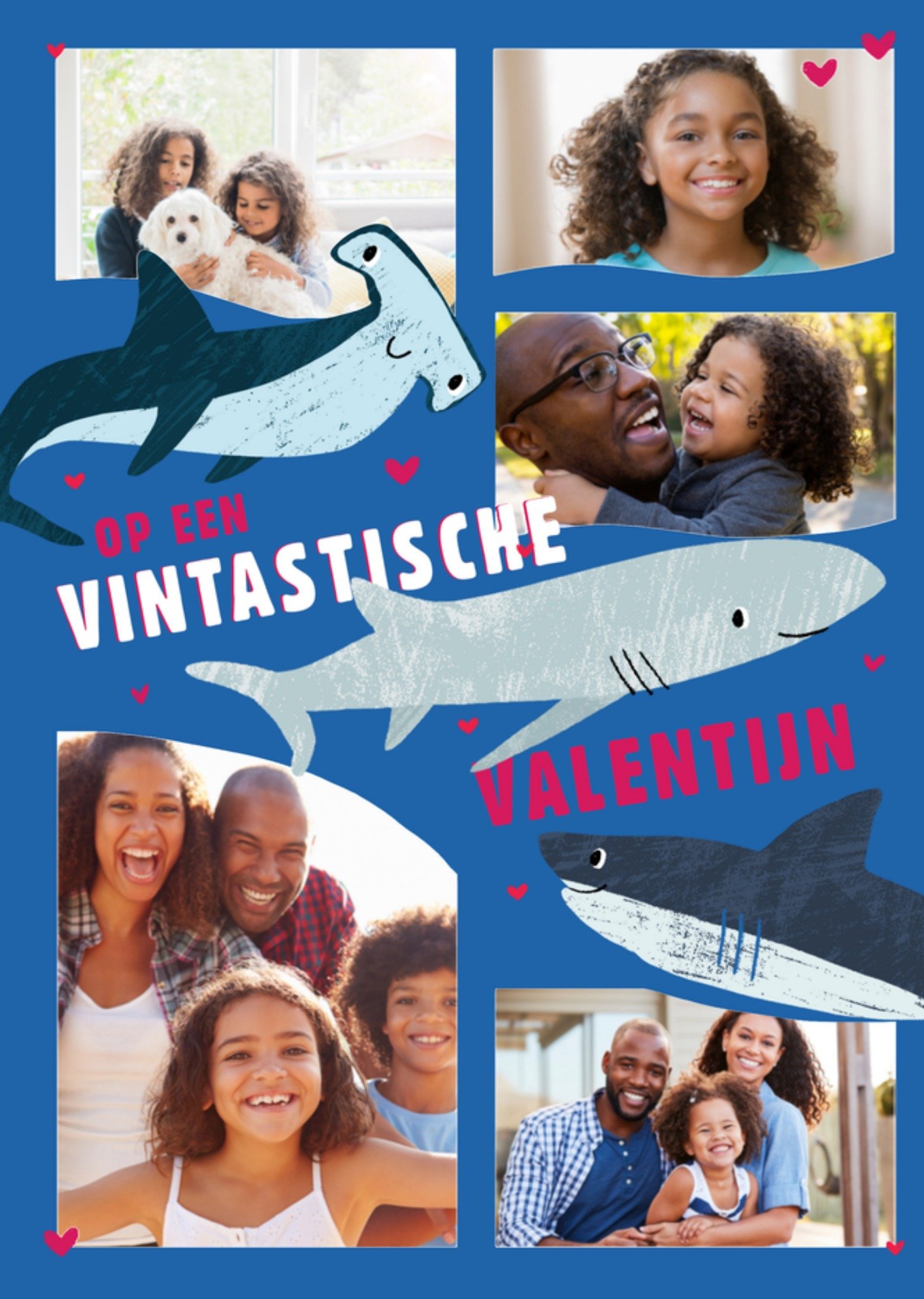 Greetz Valentijnskaart fotokaart haai Standard Card
