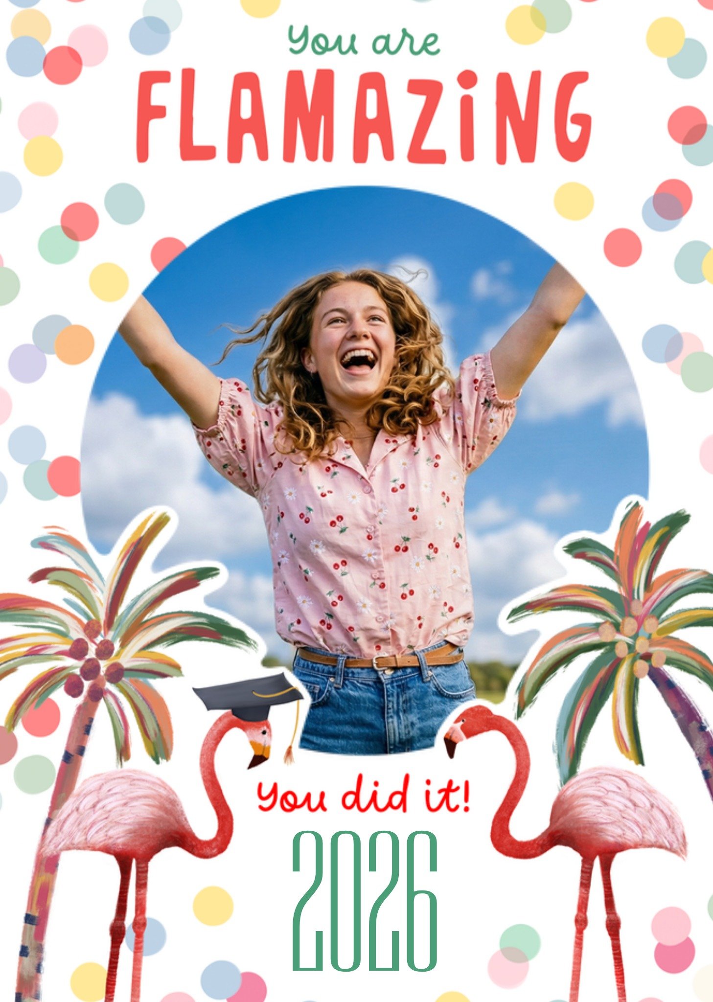 Fishuals Geslaagdkaart You are flamazing Greetz
