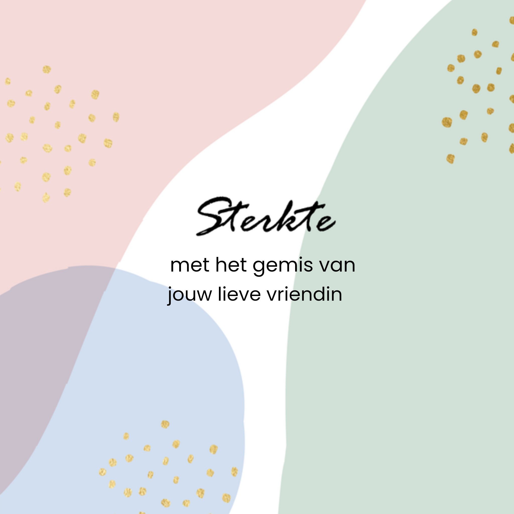 Greetz Condoleancekaart pastel Vierkant