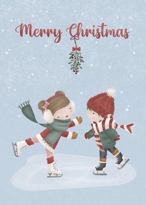 Little Dutch | Kerstkaart | Schaatsen