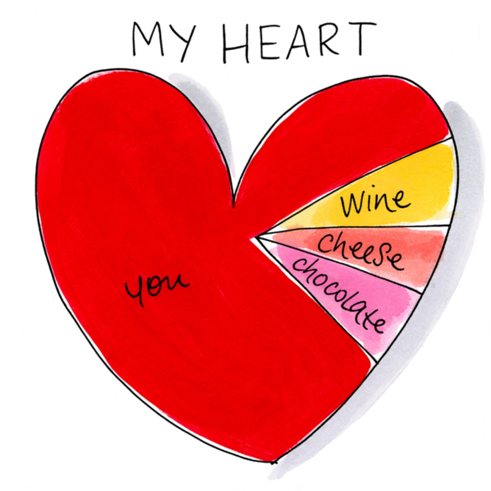 Valentijnskaart hartje Vierkante Kaart Blond Amsterdam