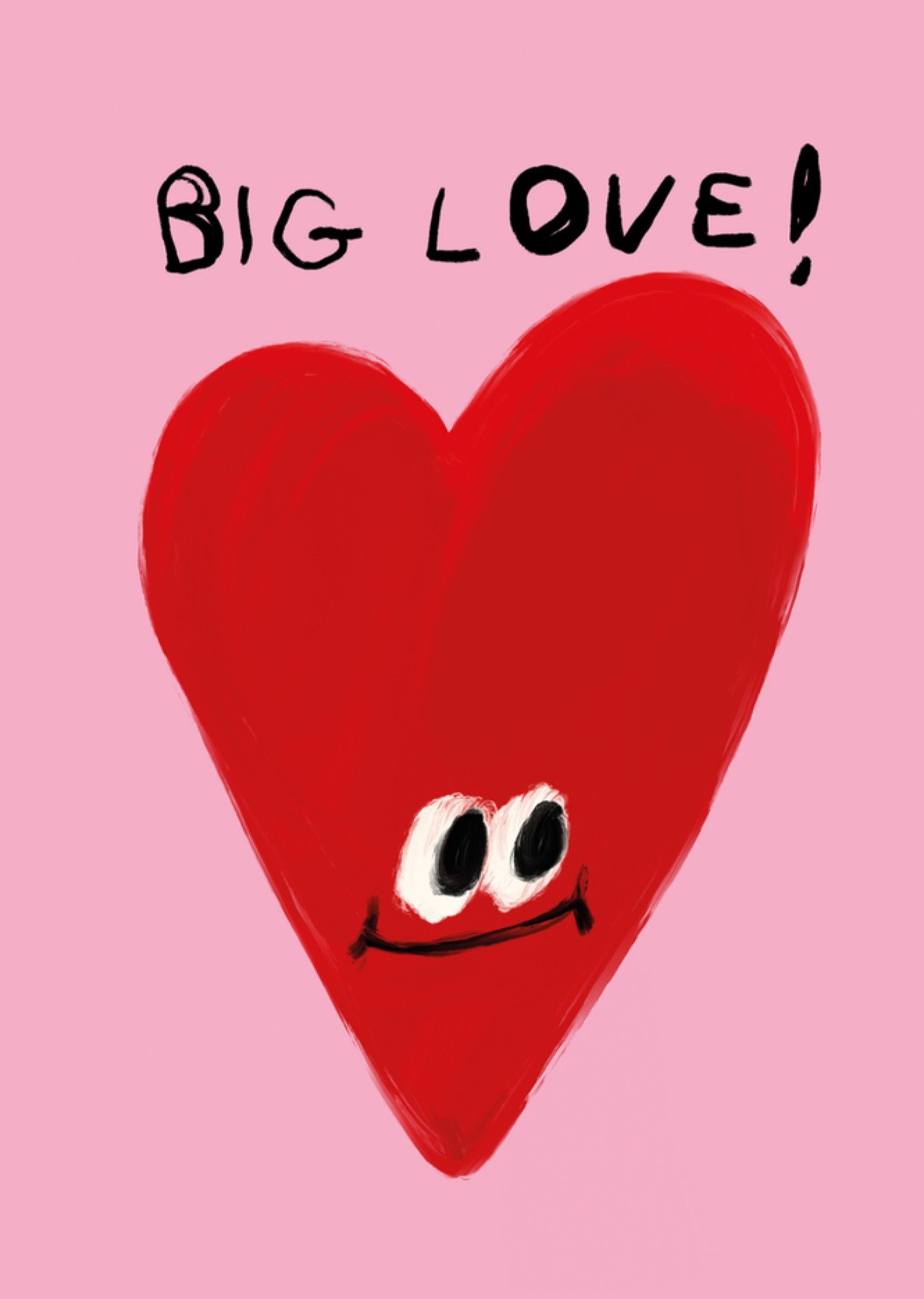 Zomaar kaart Big love KaartJolly Awesome