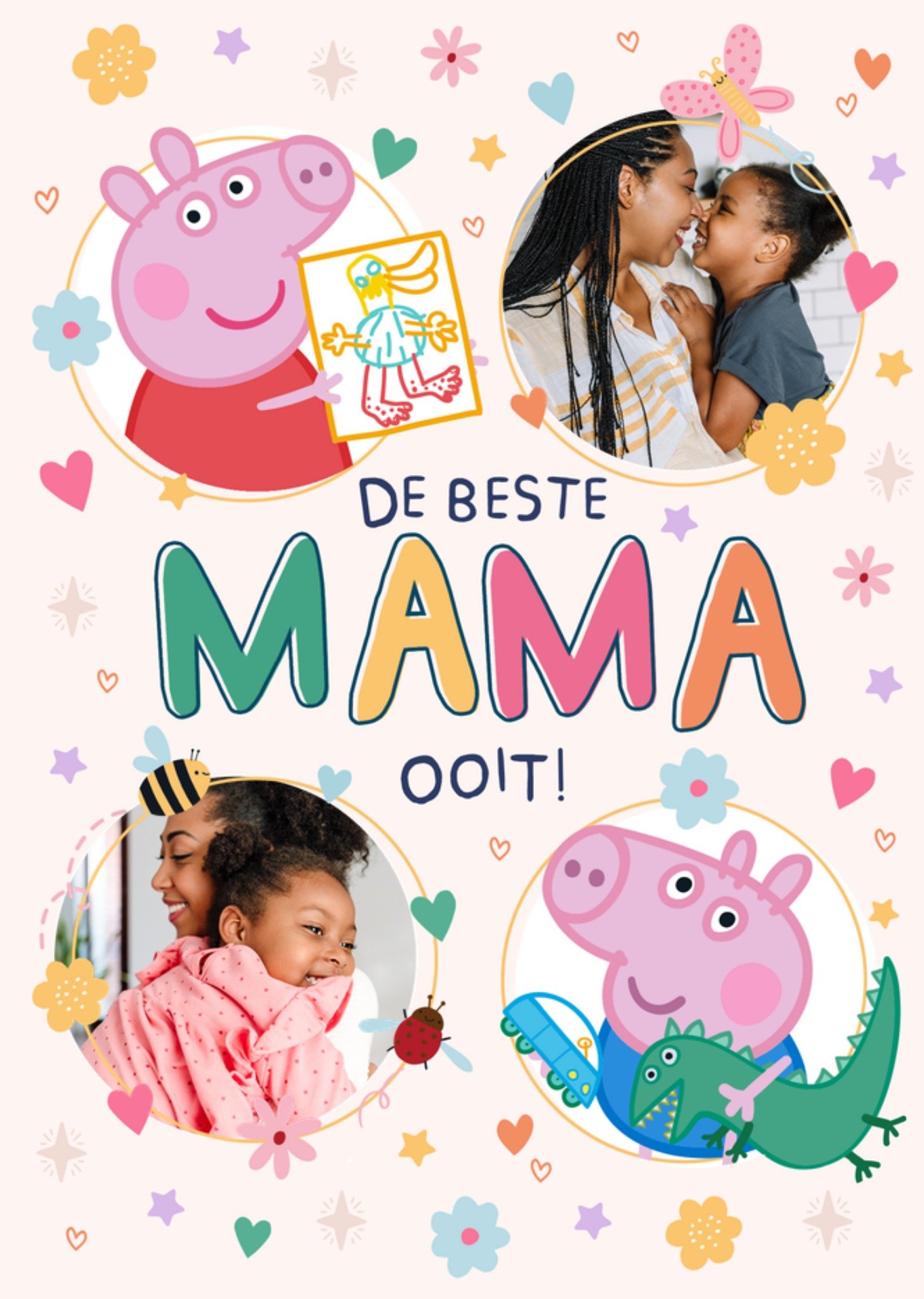 Verjaardagskaart De beste mama ooit! Kaart Peppa Pig