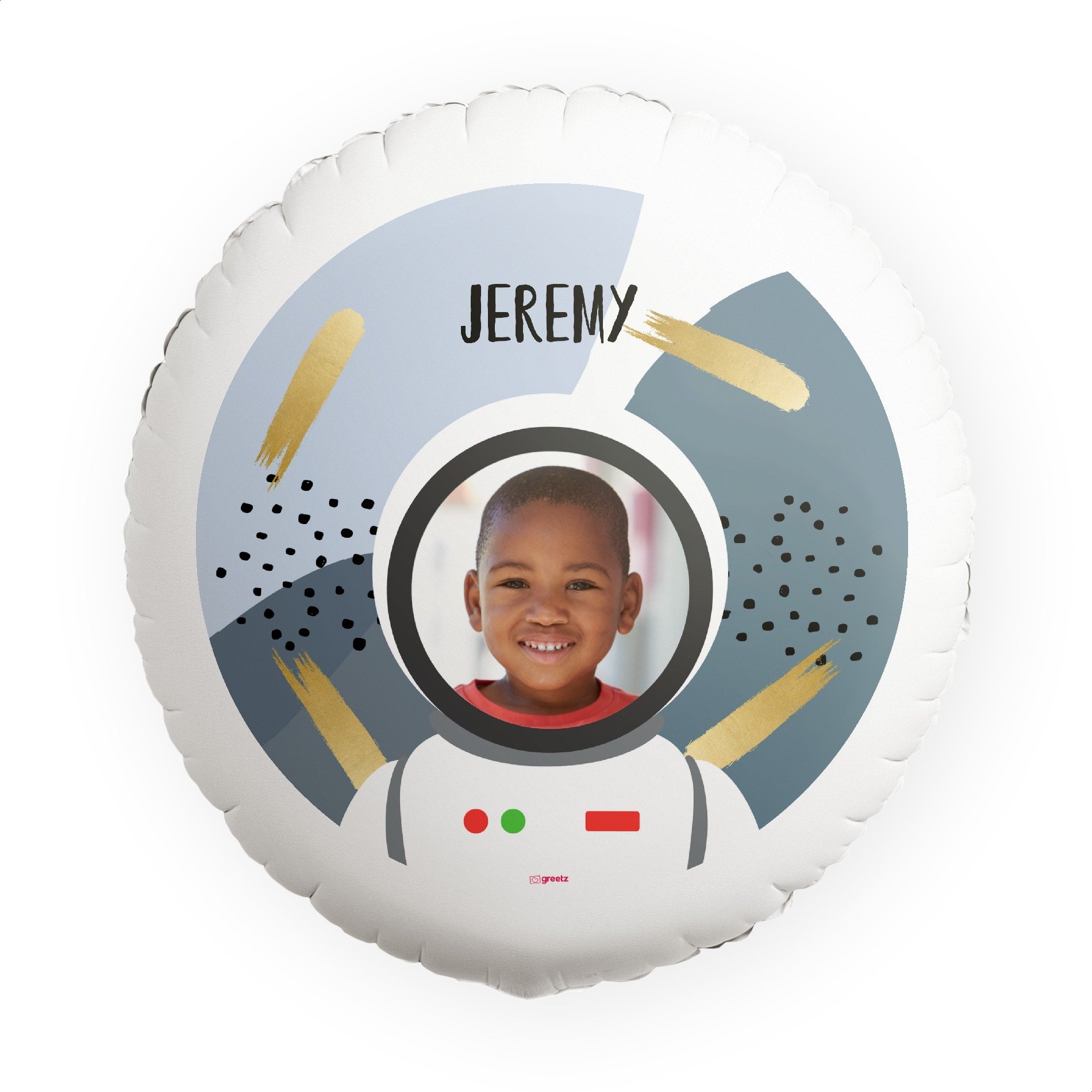 Ballon Astronaut met eigen naam en foto Greetz