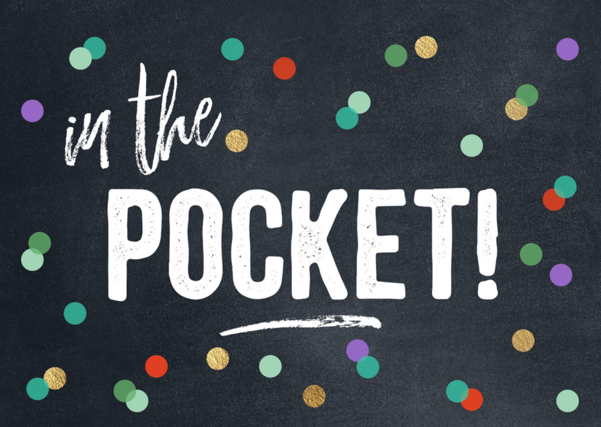 Geslaagd kaart In the pocket Kaart Luckz