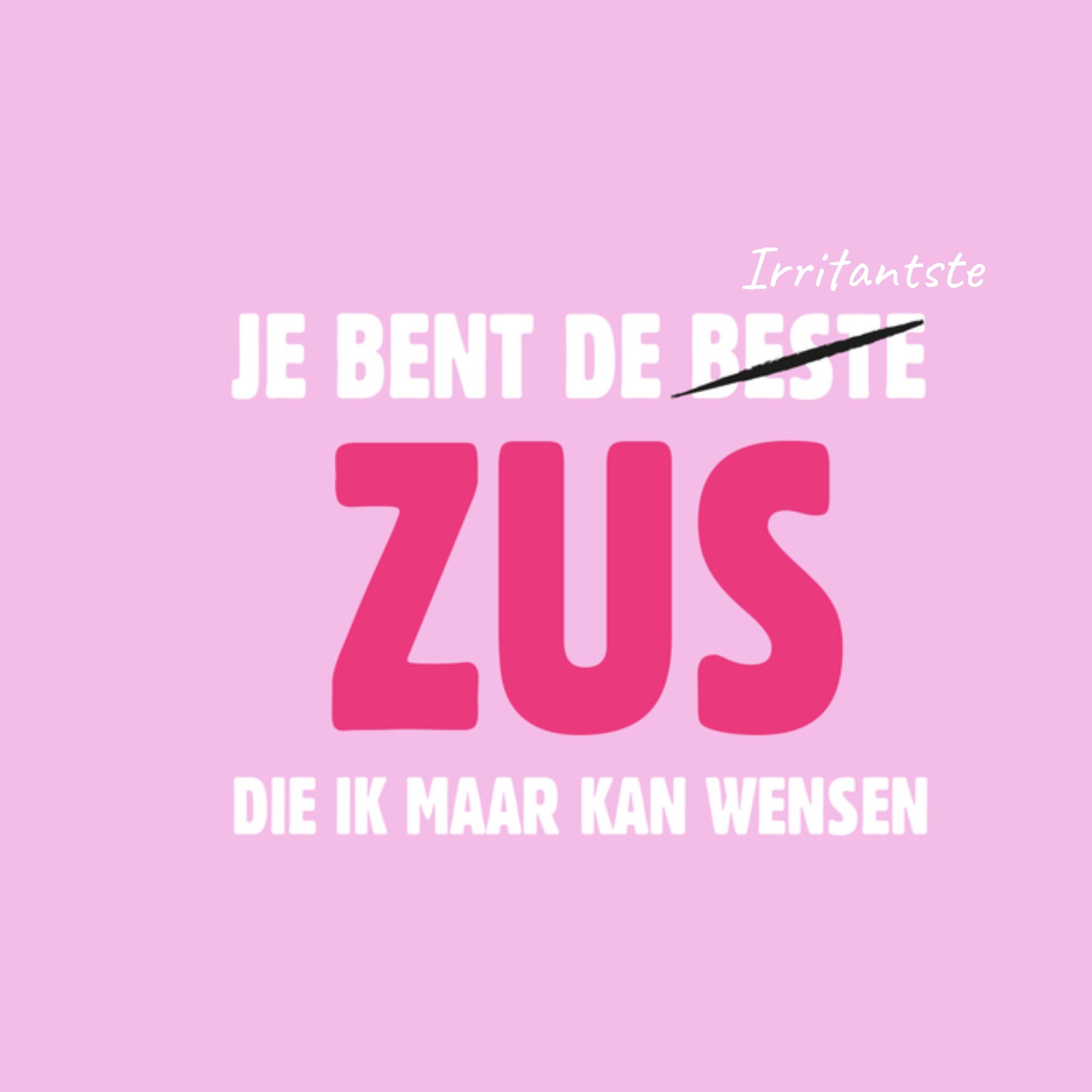 Greetz | Broer en zus dag | grappig | zus | Square Card