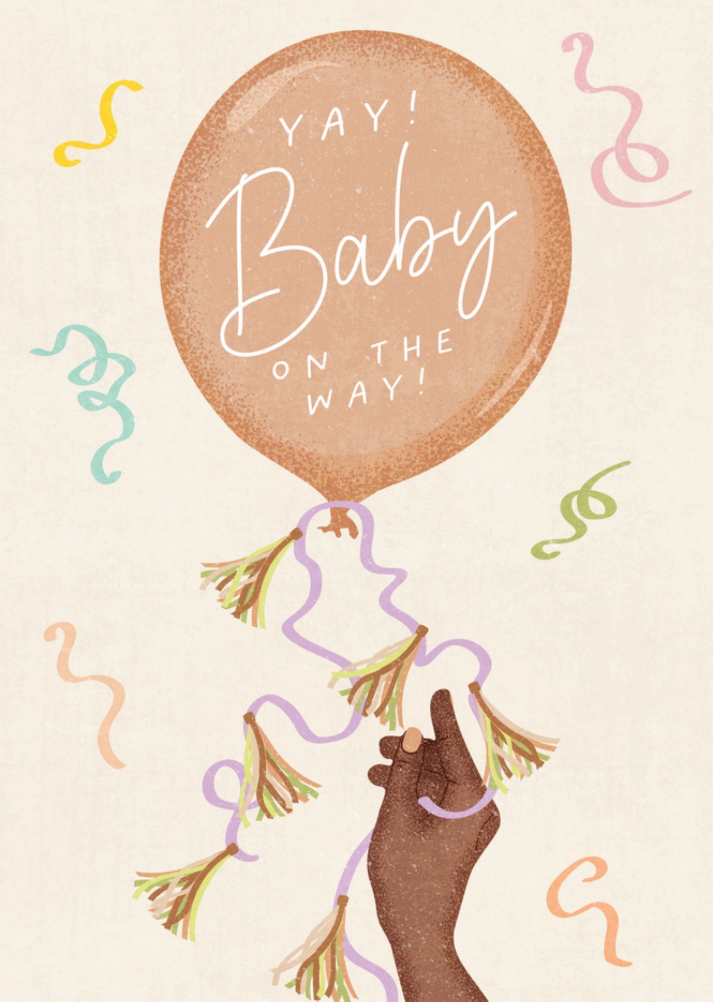 Zwangerschapskaart baby on the way Kaart Melolelo