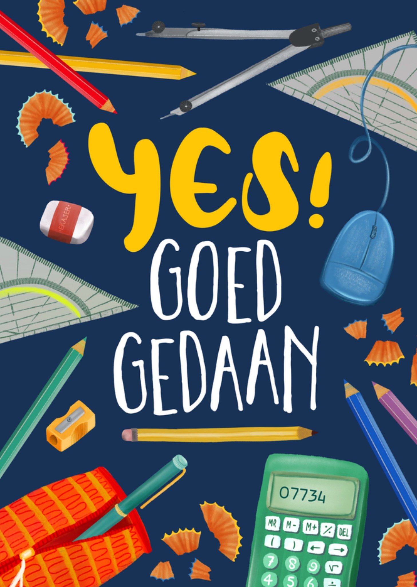 Geslaagdkaart Goed gedaan Kaart Fishuals