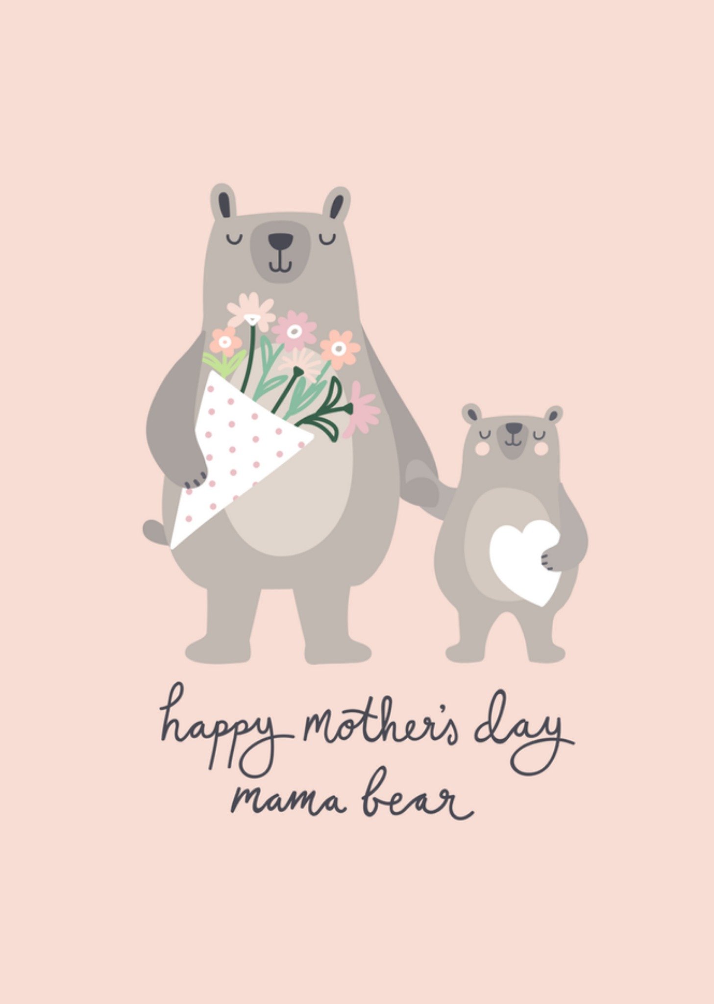 Moederdagkaart mamabeer Greetz
