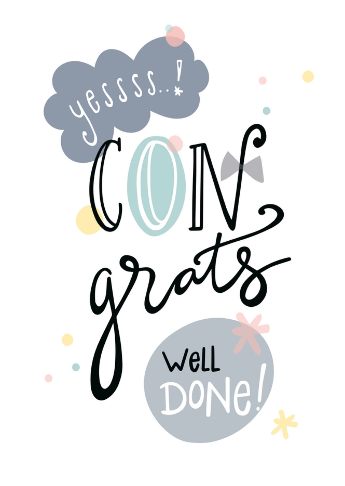 Geslaagd Well done! Kaart Funny Side Up