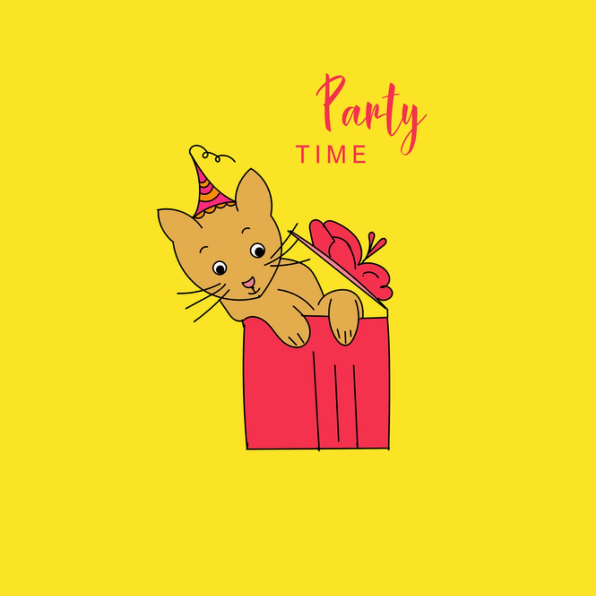 Kerstkaart Party Time Studio Marloes