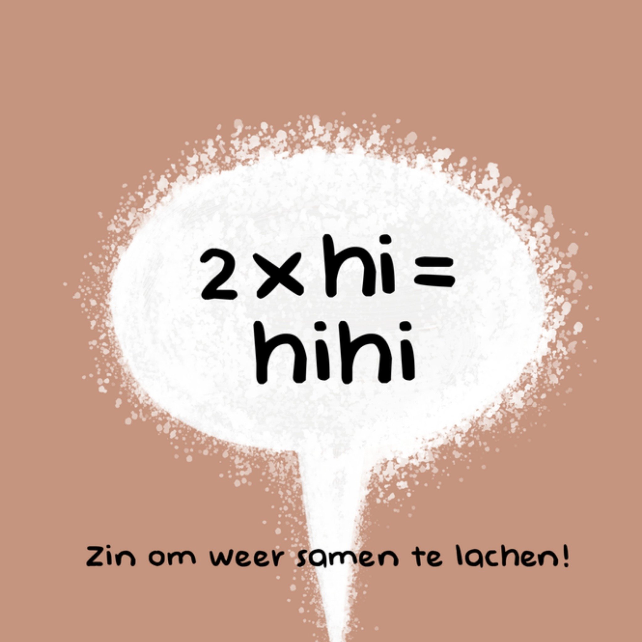 Zomaarkaart lachen Vierkante Kaart Liefs Jansje