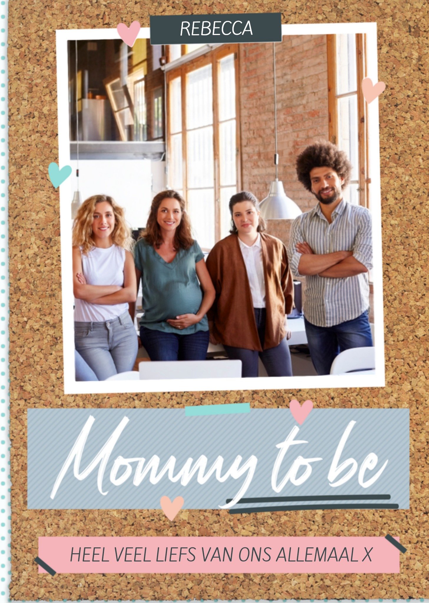 Zwangerschapskaart mommy to be Kaart Greetz