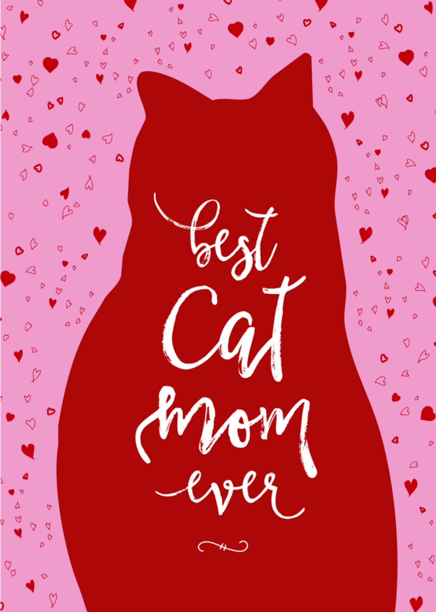 Moederdagkaart Cat Mom Kaart Greetz