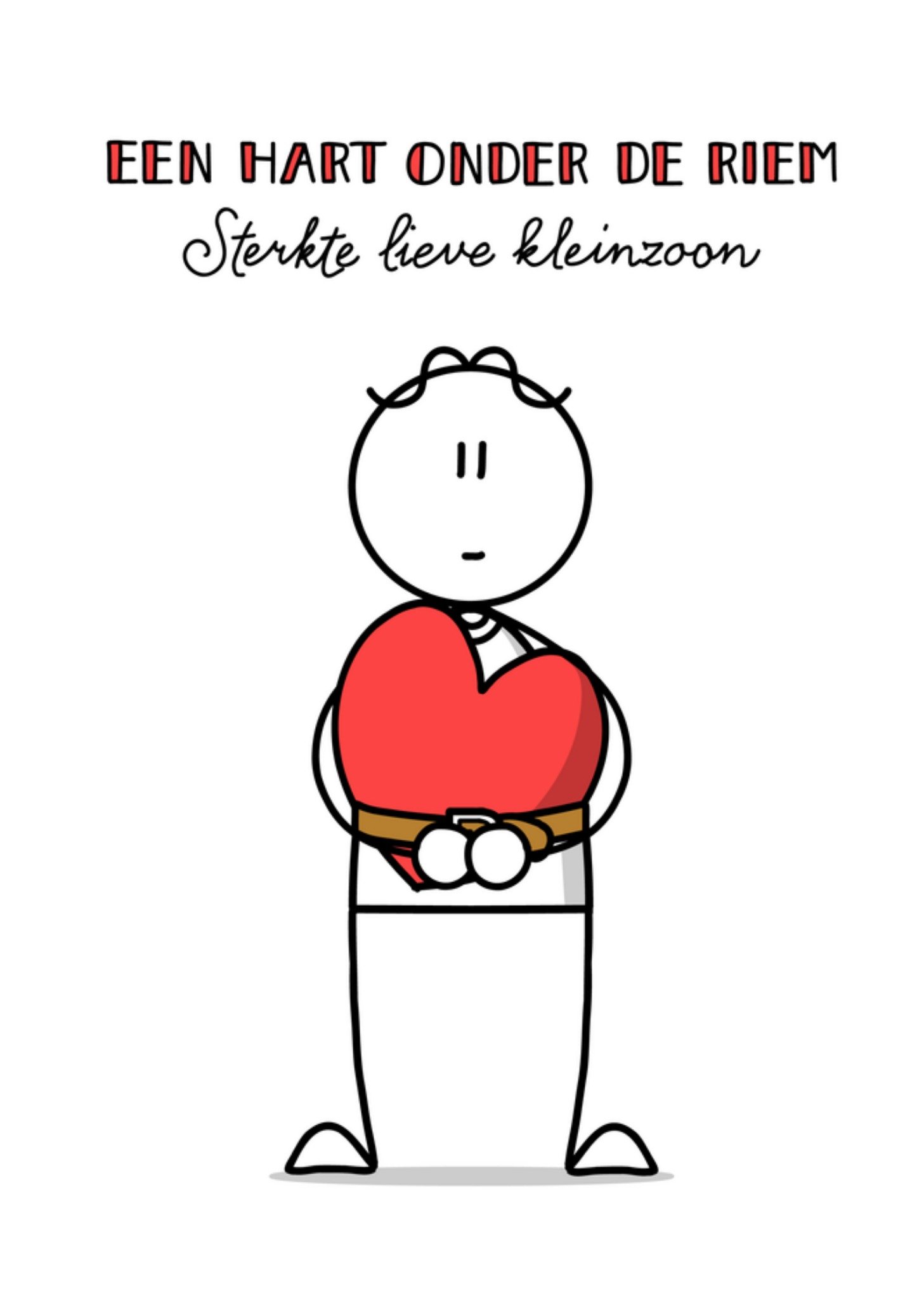 Denken aan kaart kleinzoon Kaart YH Tekent