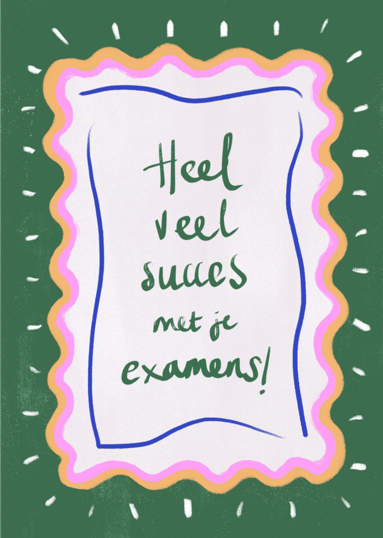 Succeskaart Typografie Kaart Greetz