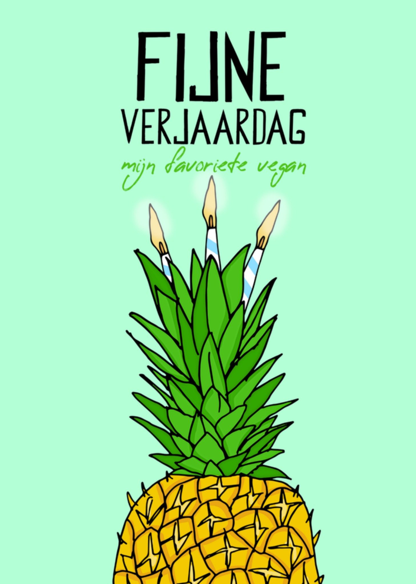 Verjaardagskaart ananas Kaart Pearl Ivy