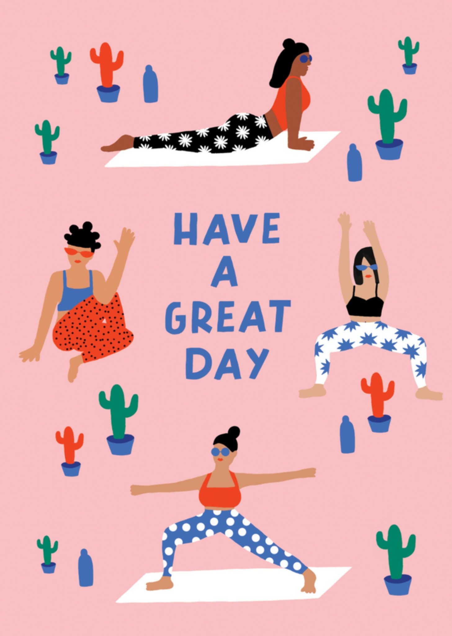 Verjaardagskaart yoga Kaart Sadler Jones