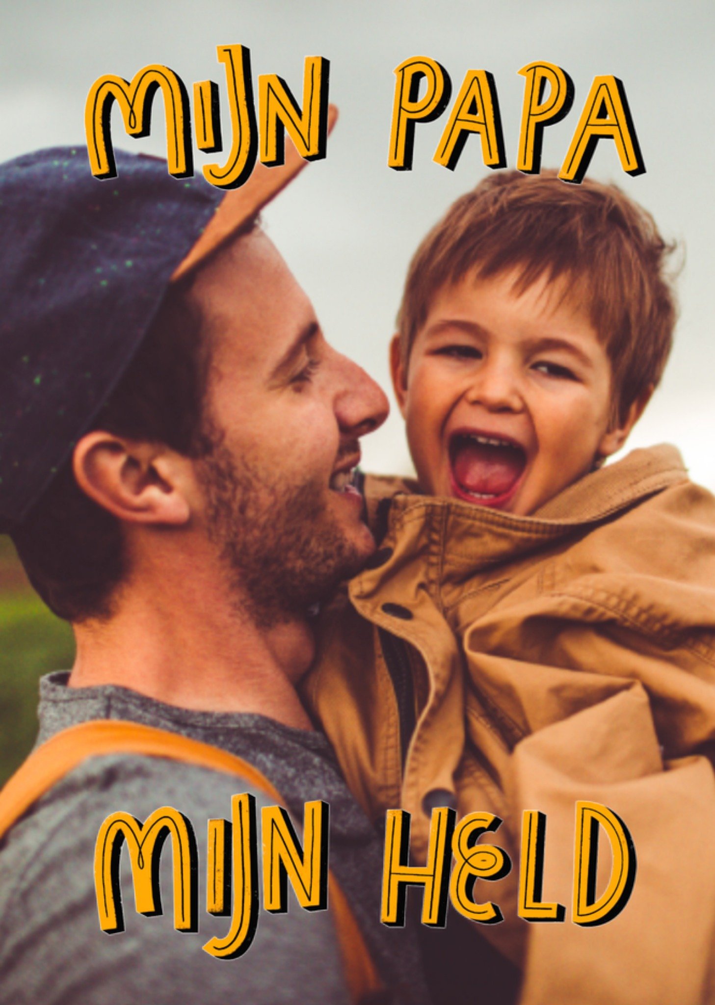 Vaderdagkaart foto held Kaart Greetz