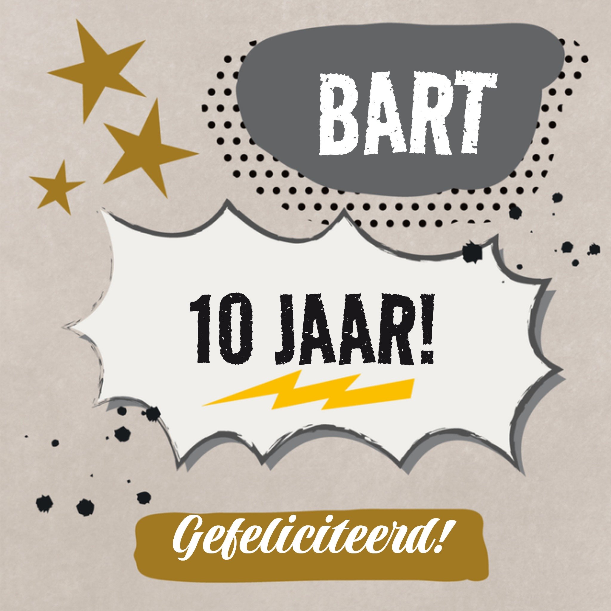 Verjaardag Jongen Cool Vierkante Kaart Tsjip