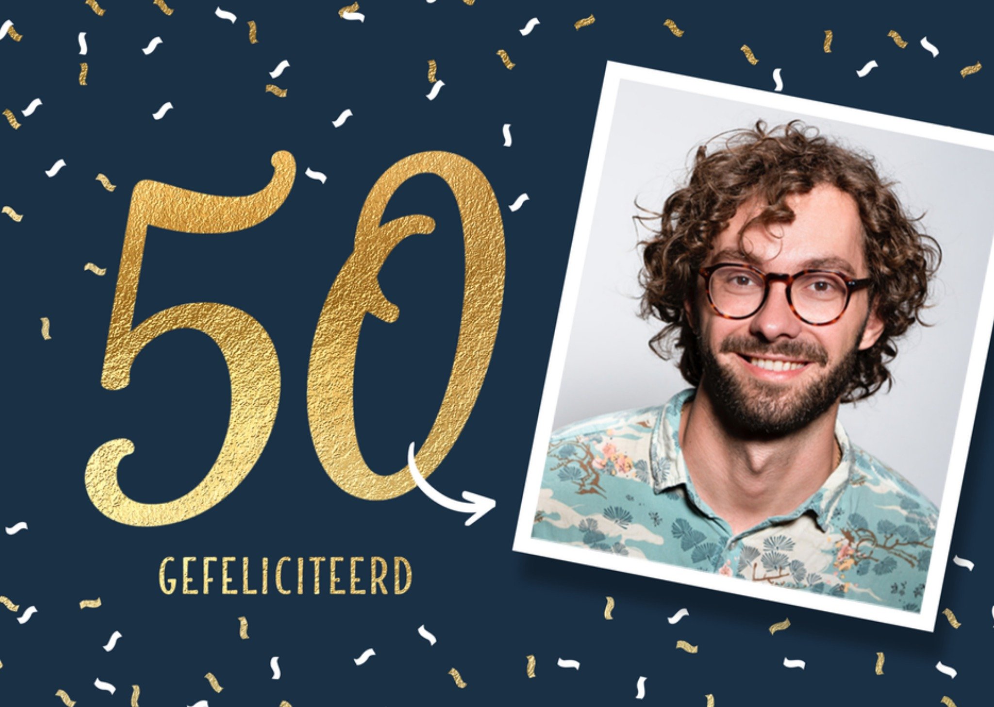 Verjaardag Abraham Foto Kaart Luckz