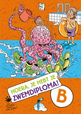 Jan van Haasteren Junior | Zwemdiploma kaart | Octopus | B