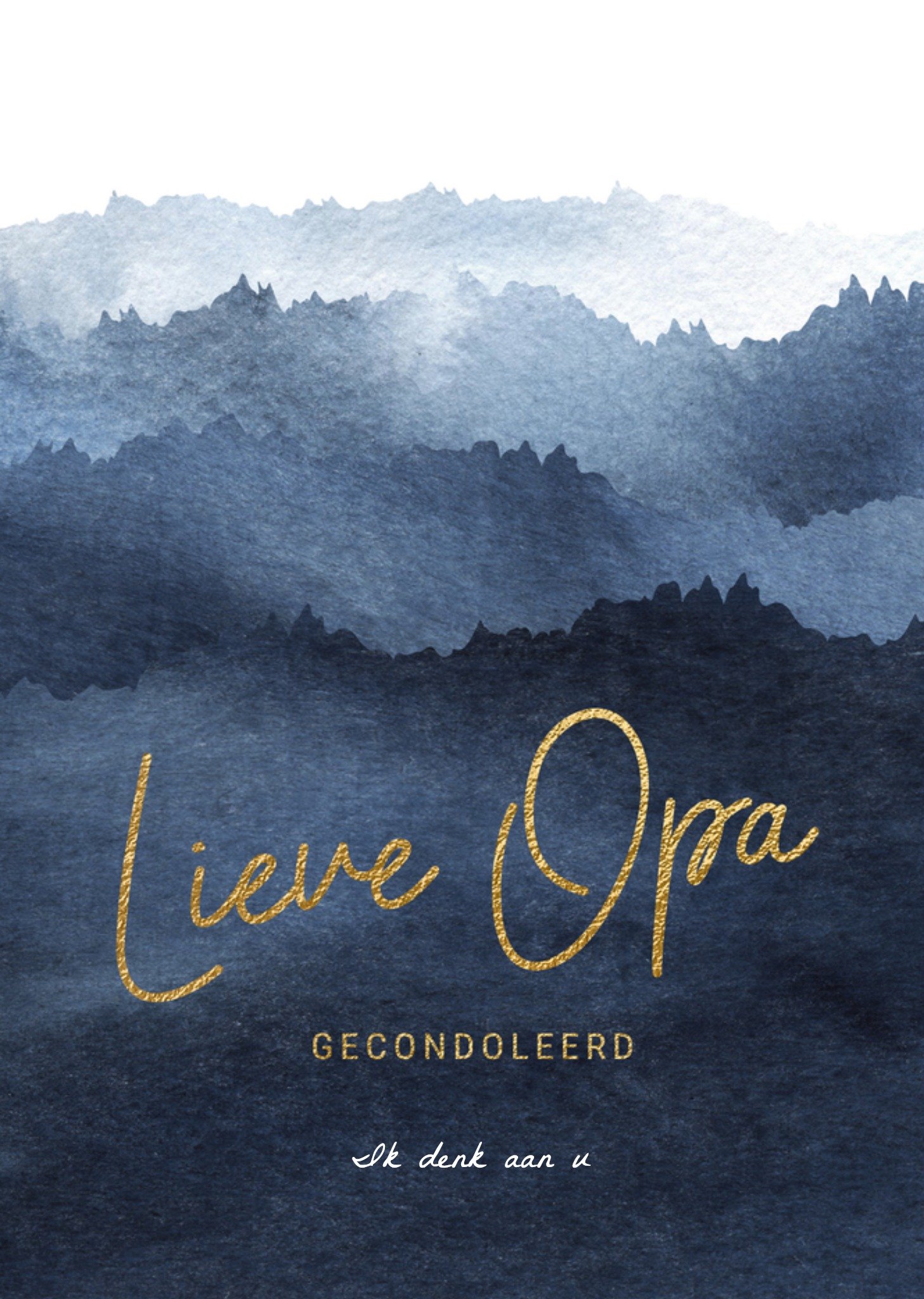 Condoleancekaart Lieve opa gecondoleerd Kaart Luckz