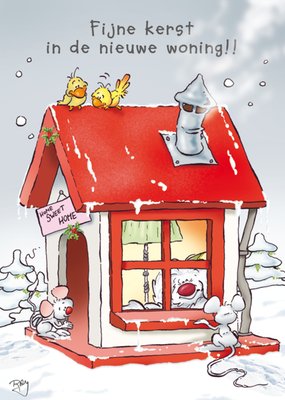 Doodles | Kerstkaart | nieuwe woning