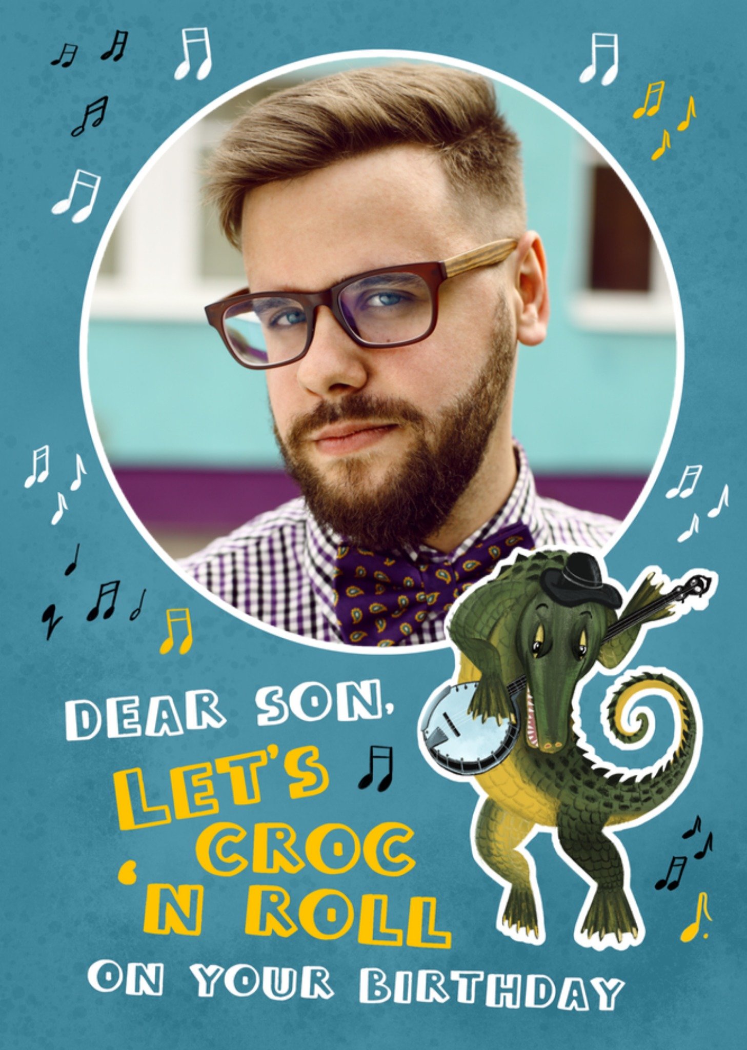 Patricia Hooning Verjaardagskaart Met foto Zoon Croc 