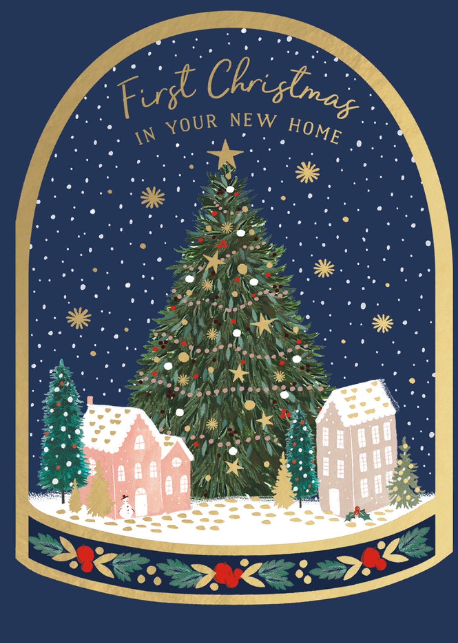 UK Greetings Kerstkaart First Christmas in your new home Standard Card