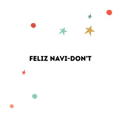 Greetz | Kerstkaart | feliz navi-don't | grappig