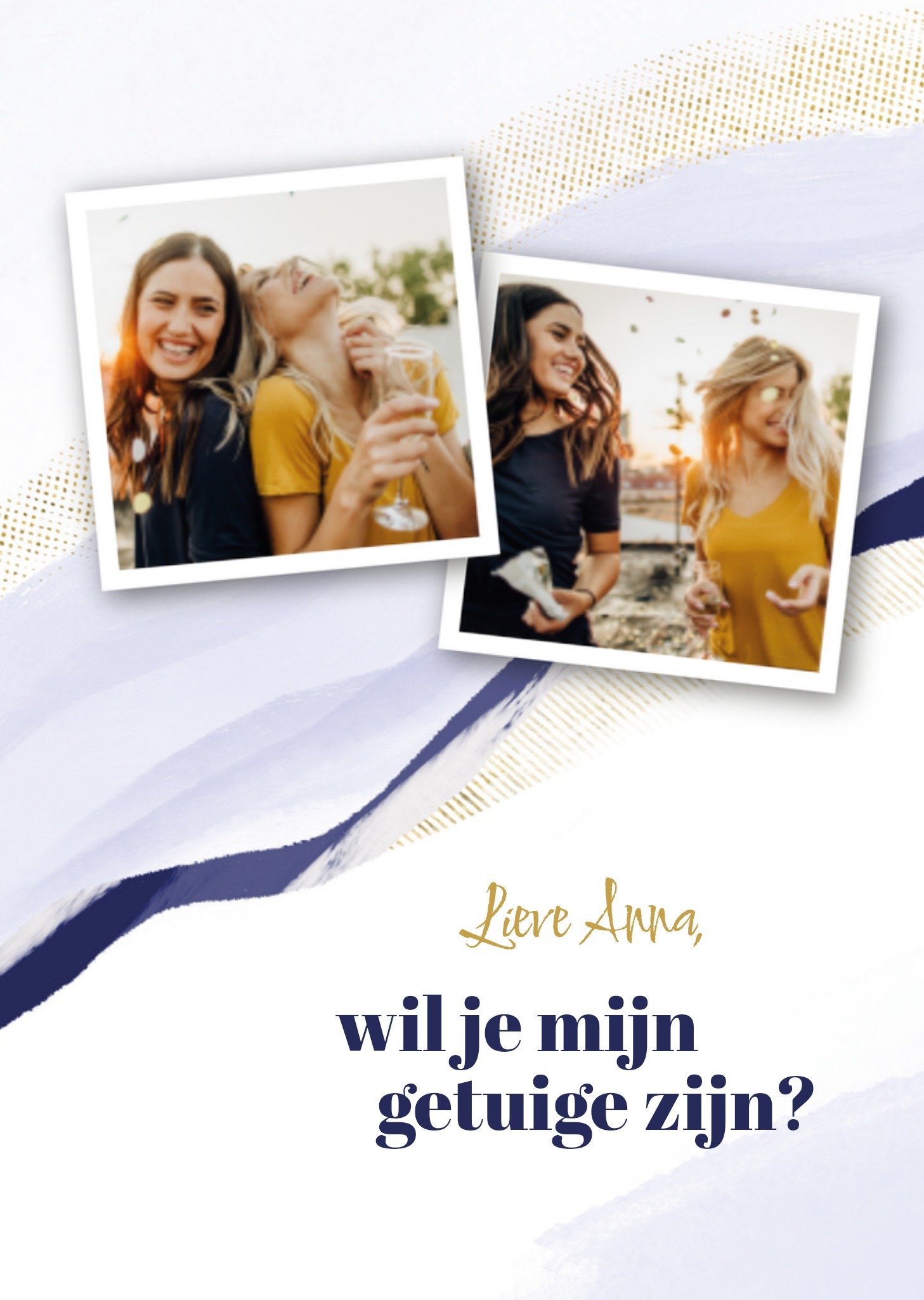Greetz Huwelijkskaart Getuigen Standard Card
