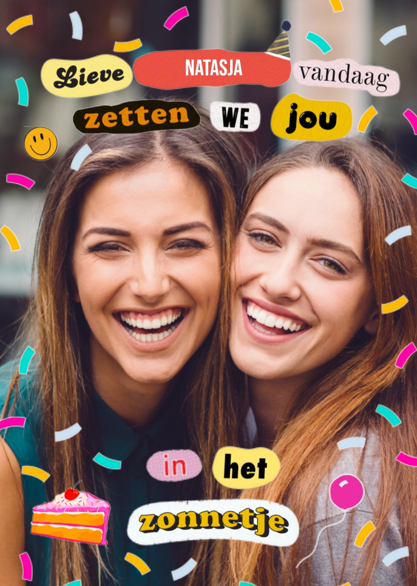 Verjaardagskaart Met foto Zonnetje Greetz