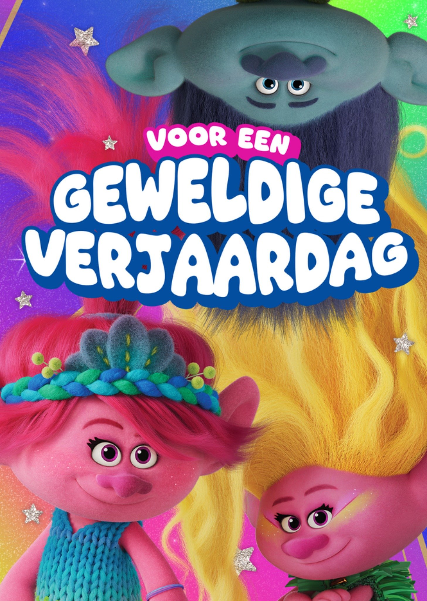 Verjaardagskaart Geweldige verjaardag Kaart Trolls
