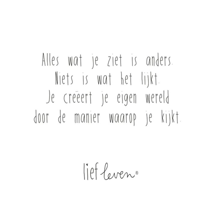 Niets is wat het lijkt