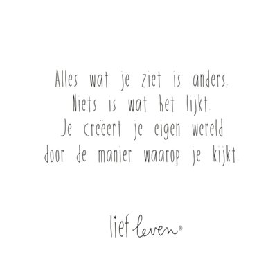 Niets is wat het lijkt