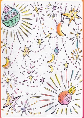 Jill | Kerstkaart | Sterren | Illustratie