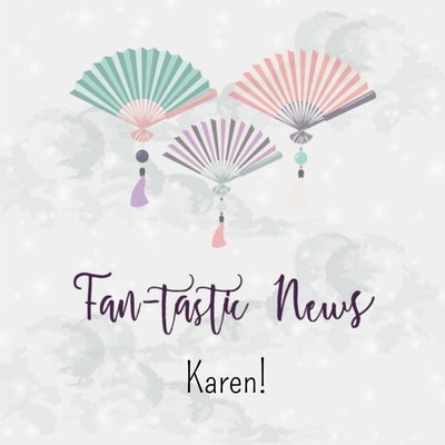 Fan-Tastic News Geïllustreerde Waaiers Kaart